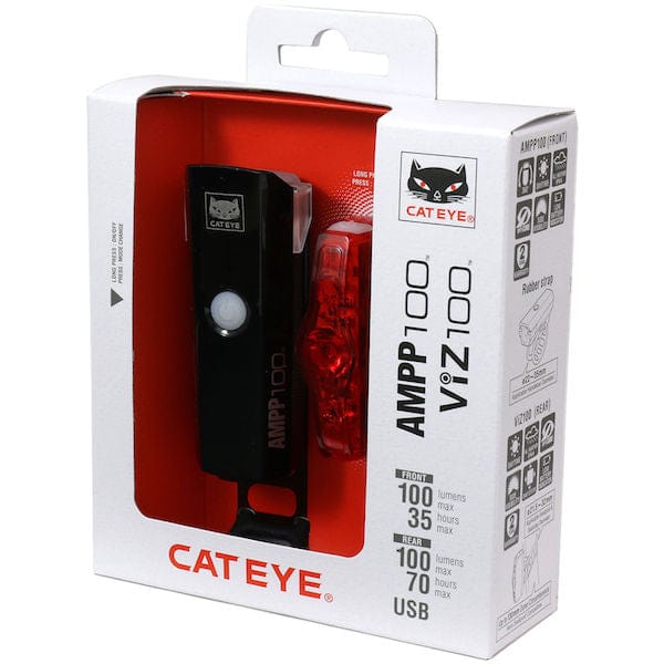 Cycle Tribe Cateye AMPP 100 / VIZ 100 Light Set