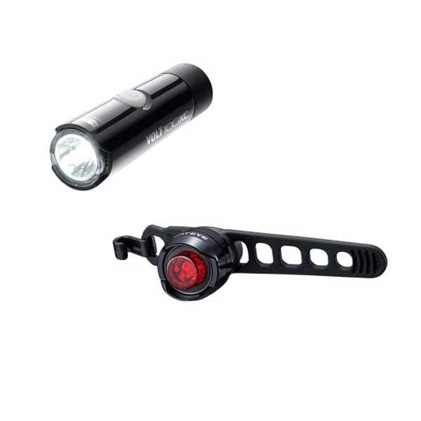 Cycle Tribe Cateye Volt 100XC/ORB Rechargeable Bike Light Set