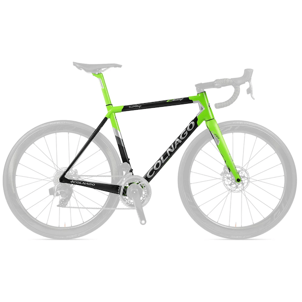 Cycle Tribe Colour Black-Green / 50cm Colnago C64 Road Frameset (Sloping Geometry)
