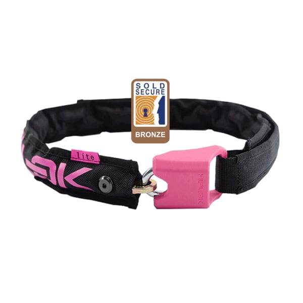 Cycle Tribe Colour Black-Pink Hiplock Lite Wearable Chain Lock