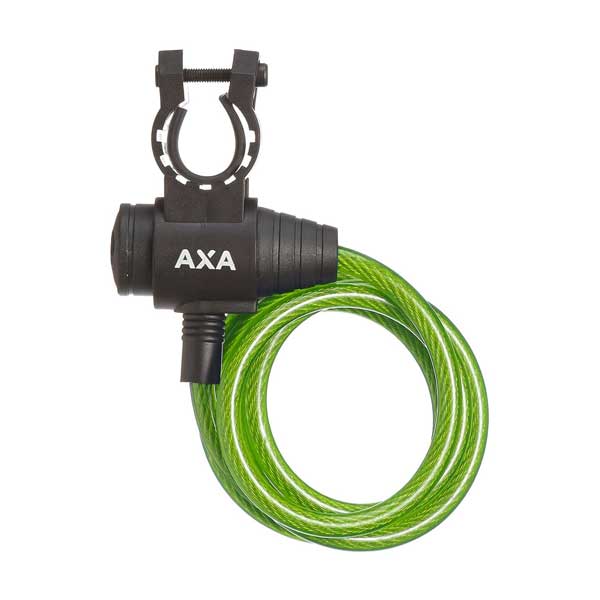 Cycle Tribe Colour Green AXA Zipp 120-8 Cable Lock