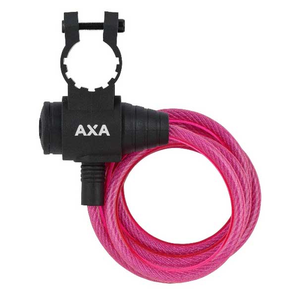 Cycle Tribe Colour Pink AXA Zipp 120-8 Cable Lock