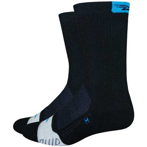 Cycle Tribe Product Sizes Black-Blue / M Defeet Thermeator 6 Cycling Socks
