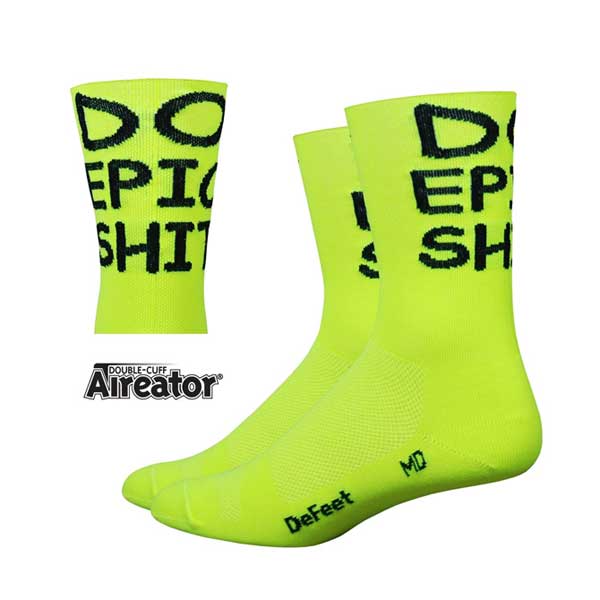 Cycle Tribe Product Sizes Defeet - Aireator 5 "Do Epic Sh!" Cycling Socks