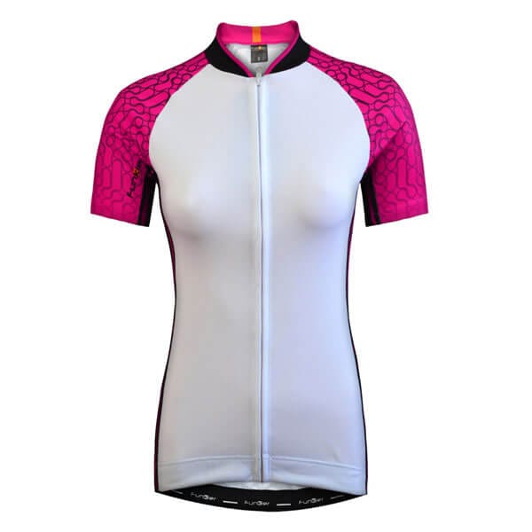 Cycle Tribe Product Sizes White-Pink / M Funkier Atheni Ladies Short Sleeve Jersey