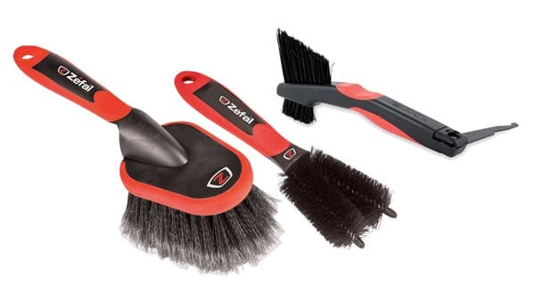 Zefal - Set de 3 brosses pour nettoyage vélo