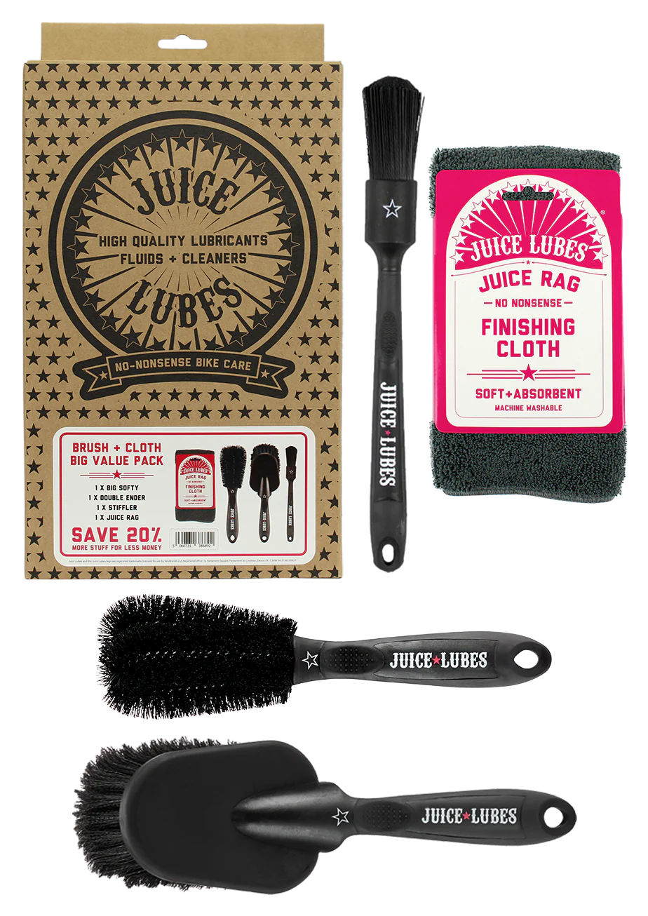 Juice Lube 3 x Brush & Cloth Pack