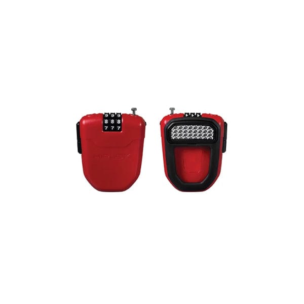 Cycle Tribe Colour Red Hiplock FX Wearable Retractable Combination Lock