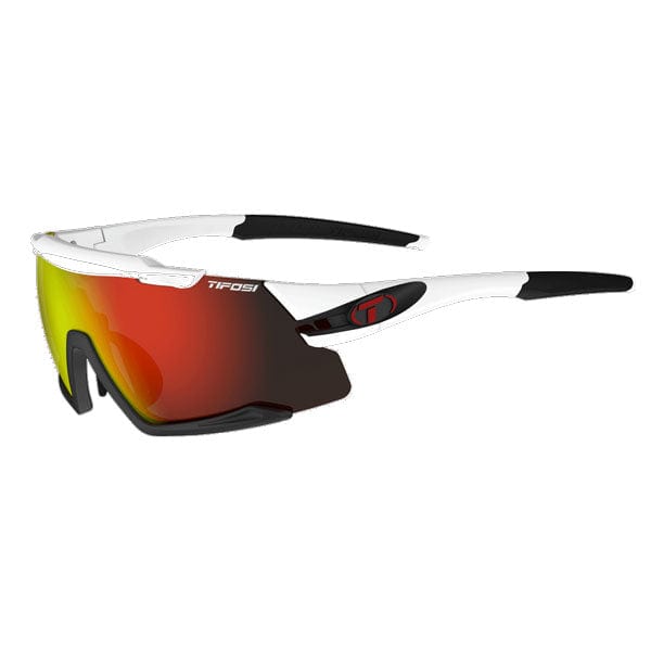 Cycle Tribe Colour White-Black Tifosi Aethon Interchangeable Clarion Lens Sunglasses