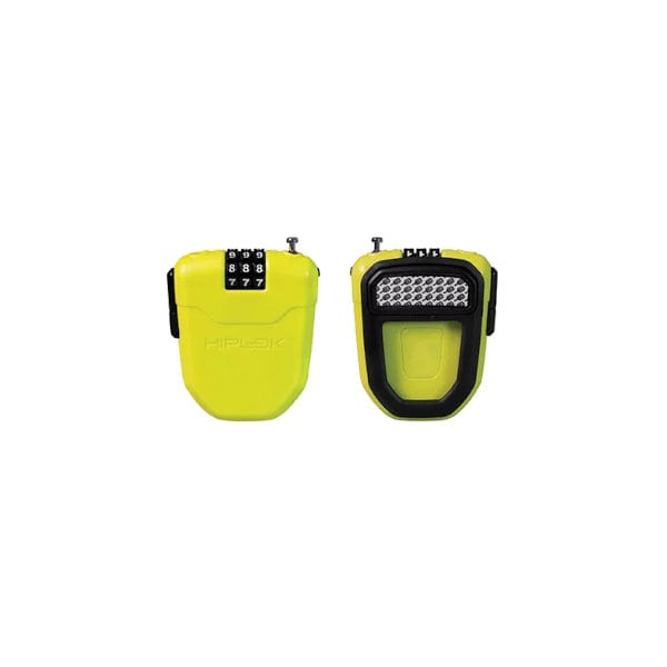 Cycle Tribe Colour Yellow Hiplock FX Wearable Retractable Combination Lock