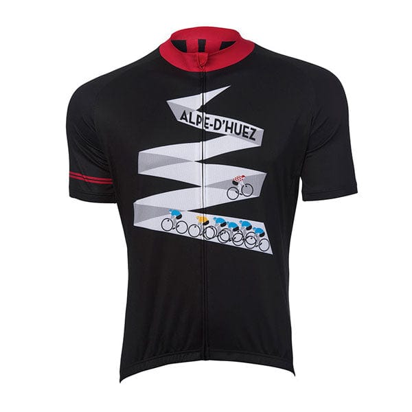 Cycle Tribe Product Sizes Black / 2XL Ride Alpe D'Huez Short Sleeve Jersey