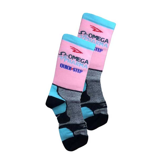 Cycle Tribe Product Sizes Defeet - Aireator 4" Omega Pharma-Quick Step Custom Socks