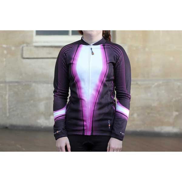 Cycle Tribe Product Sizes Funkier J-394-LW Ladies Long Sleeve Winter Jersey
