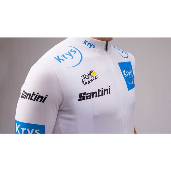 Cycle Tribe Product Sizes Tour de France 2022 Replica Team Jersey by Santini - White